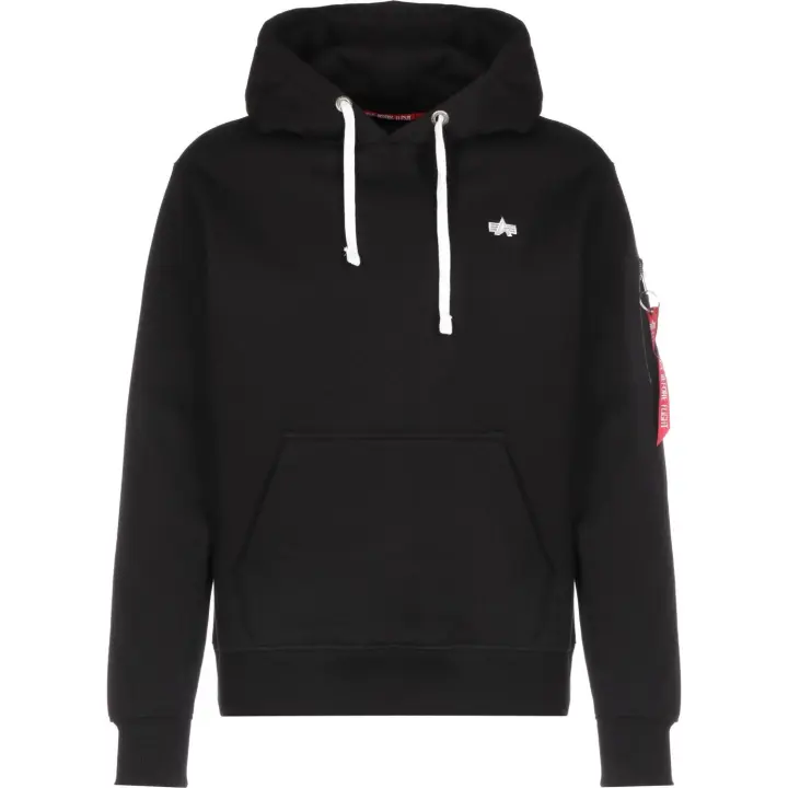 🖤 Sudadera Alpha Industries EMB Hoodie –Etiqueta "Remove Before Flight" - 1