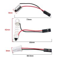 10Pcs Adaptador De Bombilla LED T10/W5w Para Placa De Licencia BA9S/Festoon Con Alambre Y Soporte De Enchufe Compatible Con Automóviles - details 1