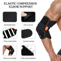 Codera con soporte fijo para el dolor de codo, codera deportiva, férula fija para la articulación del codo, codera - details 5