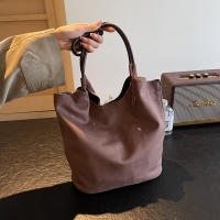 Bolso De Hombro De Seda Sintética Con Cierre Magnético Bolso De Mano Casual Para Otoño E Invierno Color Sólido Bolsos Clásicos Para Comunicación Diaria - details 19