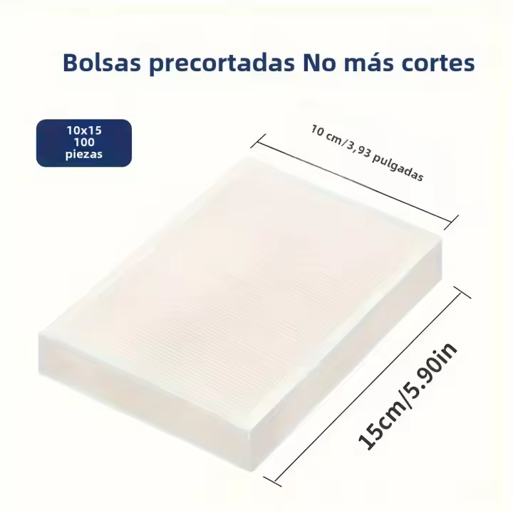 Bolsas De Sello Vacío De 100 Piezas Con Patrones Para Alimentos De Grado Alimenticio Plástico Texturizado Para Almacenamiento De Alimentos Cocidos - 1