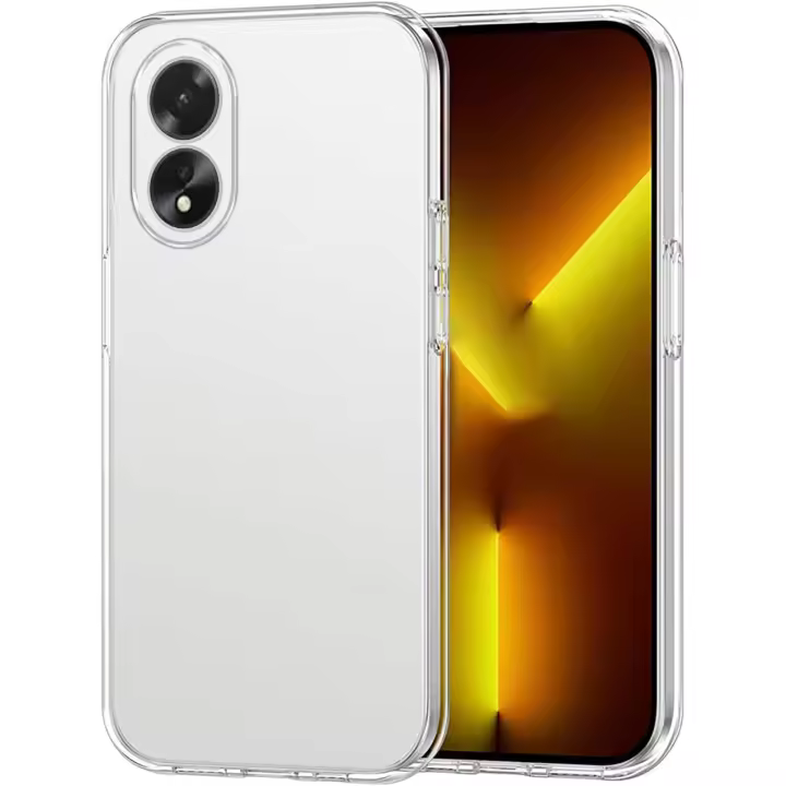 Funda Oppo A18 (4G) / A38 (4G) Carcasa Gel TPU Silicona Transparente GTR + Protector Pantalla Cristal Templado Movilear - 1