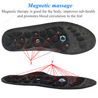 Suela De Zapato Con Masaje Magnético Relajante Ortótica Para Pie Soporte De Arco Para Caminar Cuidado De La Salud Confort Y Alivio Del Dolor - details 2