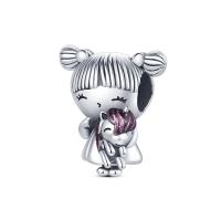 Encantos De Lurpa Con Forma De Pollo Y Corazón Pendientes De Plata Para Manualidades Joyería Original Para Mujeres DIY - details 0