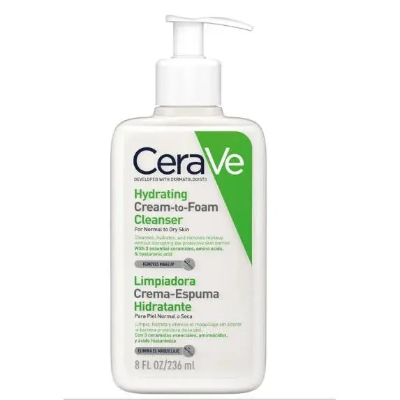 CERAVE LIMPIADORA CREMA-ESPUMA HIDRATANTE 236 ML - 1