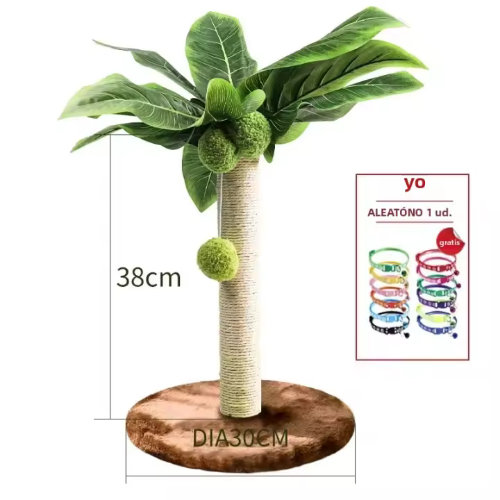 Juguete Interactivo Para Gatos Torre De Agarre Con Bolas Y Tablero De Rasguñado Duradero De Sisal Suministros Para Gatos - 1