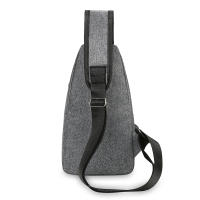 Nueva Bandolera Inteligente USB Para Hombres 2023 Bolsa De Hombro Cruzada De Lona Estilo Coreano Casual Con Cierre De Cremallera - details 1