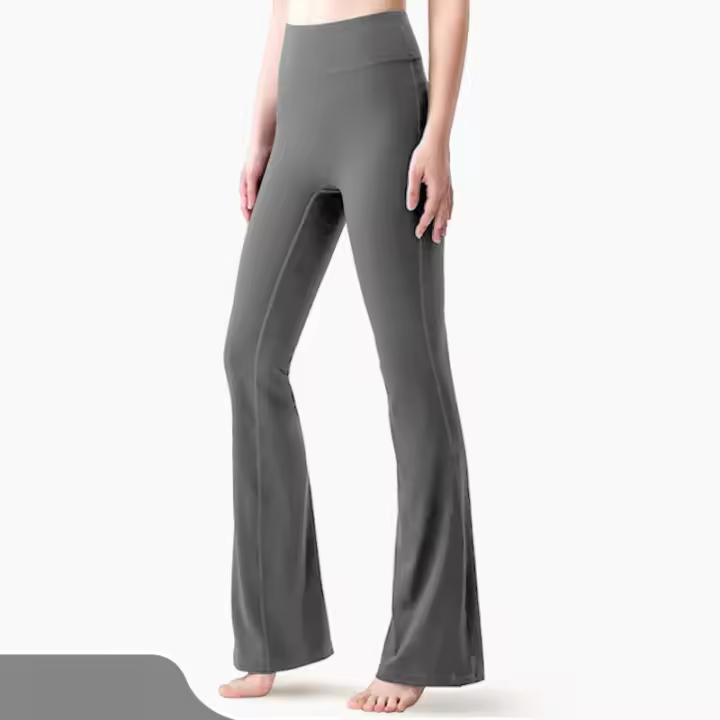 Nuevos Pantalones De Yoga Para Otoño Y Invierno High Waist Térmicos De Pierna Ancha Para Correr Y Estilo Callejero Con Bolsillos Material Nylon Spandex - 1