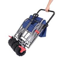 AREBOS Carro de Mano Plegable con Pértiga Telescópica Carga 100 Kg - Ideal para Acampadas y Excursiones - details 4
