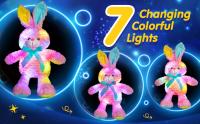 Muñeco De Peluche LED Rosa De 38cm Juguete Luminoso Musical Cojín De Terciopelo Conejo Cantante Regalo De Pascua Para Niñas Animal De Fondo - details 0