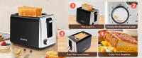 Combo Desayuno Premium: Tostadora 2 Rebanadas 750W + Hervidor Eléctrico 2000W, 1.7L, , Acero Inoxidable, Sin BPA - details 4