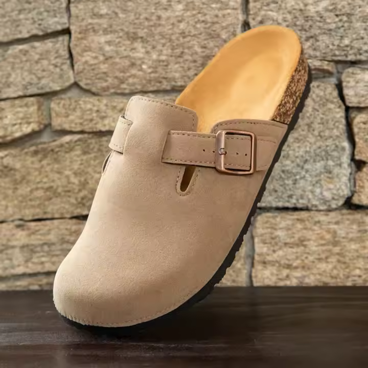 Comwarm Sandalias De Tacones Bajos Para Mujer Con Soporte De Arco Antideslizante De Goma Cómodas Para Playa Y Hogar Suela De Térmica De Algodón De Jute - 1