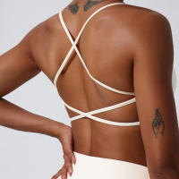 Sudadera Deportiva Para Mujer De Terciopelo Suave Alta Elasticidad Y Secado Rápido Cross Back Yoga Running Fitness Workout - details 23