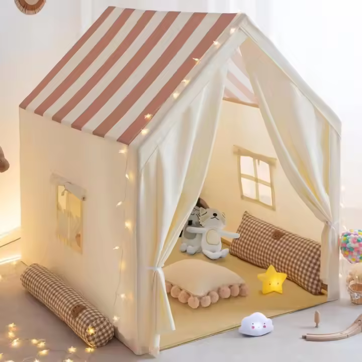 Carpa Para Niños Juguete De Playa Grande Casa De Juegos Plegable Material De Tela Edad Recomendada 3-12 Años Interior Y Exterior - 1