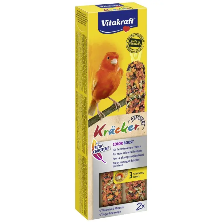 Vitakraft - Alimento completo para canarios Barritas Kräcker canarios color 60 g (2 uds x 30g) - 1