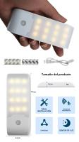 Luz Nocturna LED Con Sensor De Movimiento Recargable USB Para Armario Armario Pasillo Escalera Y Cama Luz Nocturna Para El Dormitorio - details 1