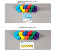 Bloques Cúbicos De Madera Para Niños Modelos Geométricos Aprendizaje Espacial Matemático Juguetes Educativos Auxiliares De Enseñanza Montessori - details 2