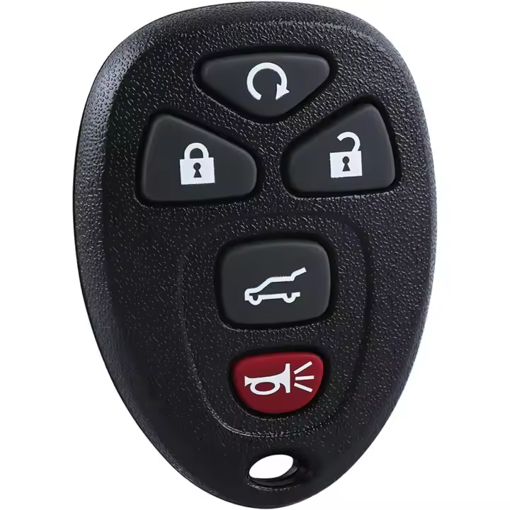 Llavero con control remoto sin llave compatible con Chevrolet Cadillac, control remoto universal para llave de coche OUC60270/OUC60221 - 1