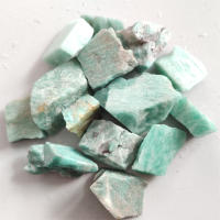 Piedra De Amazonita Natural Cristal Reiki Energía Mineral Especímenes Decoración De Hogar Regalo De Navidad Piedra Rugosa - details 0
