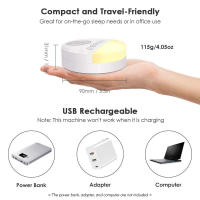 Ruido Blanco Para Dormir Ajustable Con 6 Sonidos Suaves Y Luz Nocturna Para Todas Las Edades Monitores De Sueño Para Bebés - details 8