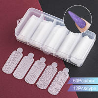 TP 60pcs Almohadillas De Silicona Reutilizables Para Manicura Francesa En Gel De Uñas Polímeras Sistema Duet Dual Form - details 1