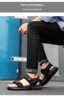 Par De Sandalias Para Hombre Antideslizantes Y Transpirables Para Verano Zapatillas De Playa Negocios Con Suela Blanca Resistente Al Desgaste - details 7