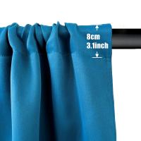 2PCS Cortina De Aislamiento Térmico De Color Sólido Para Dormitorio Oficina Cocina Sala De Estar Decoración De Hogar Con Bolso De Palas - details 2