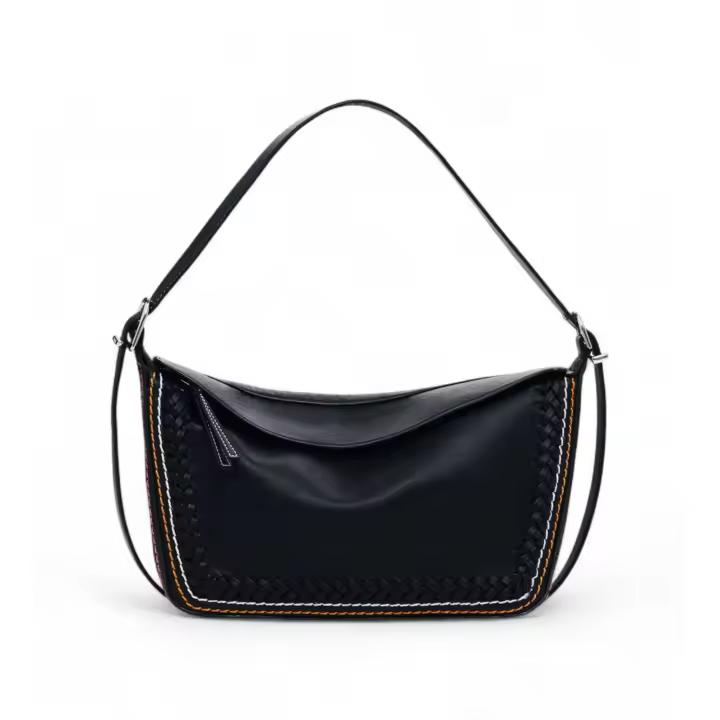 Desigual | Mujer | Bolso detalles trenzados negro - 1