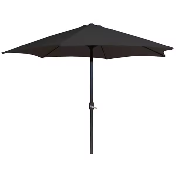 Sombrilla No-Brand Poliéster Antracita 247x300x300 Cm para Jardín y Terraza - 1