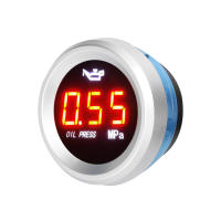 Medidor De Presión De Aceite Para Coche 52mm Pantalla Digital LED 9-35V Con Sensor De Alarma 1/8NPT Material ABS + Metal - details 12