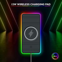 Soporte Movil Coche, Nuevo Coche RGB Colorido Cargador Inalámbrico Antideslizante Estación de Carga InAlámbrico para iPhone16 15 14 13 12, Ajustado para Samsung, Airdrops, Xiaomi, cargador Inalámbrico de 15W para Teléfono Móvil en Coche with Luz Ambiental - details 3