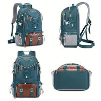 Mochila para hombre: Nailon duradero, Diseño de múltiples bolsos para computadora portátil y artículos Esenciales, Bolsa de viaje, Bolsa de montañismo, mochila Oxford - details 1