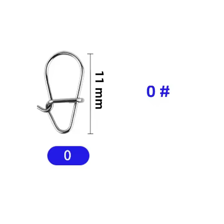 pro BEROS 50-100pcs Conector De Anzuelo Para Pesca En Oceano Y Carpas Acero Inoxidable 304 Gancho Apretado Y Giratorio Accesorios De Pesca - 1