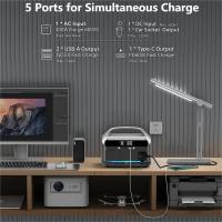 FGNS.Estación de Energía Portátil 300W con Batería LiFePO4, AC/DC, USB-C PD, USB QC3.0 (268.8Wh / 84000mAh)，Banco de energía portátil para acampar 300W, estación de energía de emergencia para exteriores, - details 3