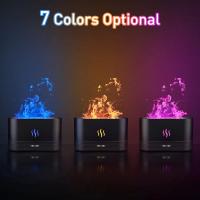 Humidificador difusor de aroma de Aire con Llama de Colores, versión Mejorada, difusor de aceite esencial Silencioso Con 7 Colores de llama para el hogar, La Oficina y el yoga - details 0