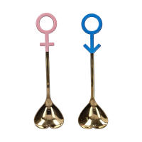Cuchara de pareja innovadora en forma de corazón Cuchara de acero inoxidable 304 para cocina Hogar Restaurante Azul Oro rosa - details 0