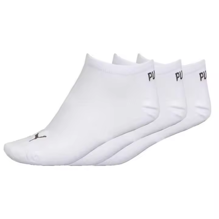 Calcetines Puma Unisex Sneaker Plain Pack 3 Unds Blancas Socks 261080001-300 Tobillero - 1