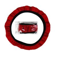 BARAC Funda Universal para volante, 38CM, 3 piezas, antideslizante, resistente al desgaste, accesorios para coche, cubierta Interior para freno de mano y pomo - details 4