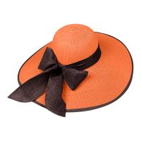 Sombrero De Paja Para Mujer Con Lazo Amplio Y Plegable Protección Solar De Playa Estilo Panama Casual Unisex Tamaño Adulto - details 8