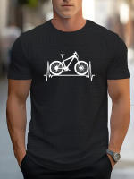 Camiseta De Hombre Estampado De Bicicleta Casual Verano Transpirable Corta Cuello Redondo T-Shirt Moda Outdoor Ropa Para Hombre - details 1