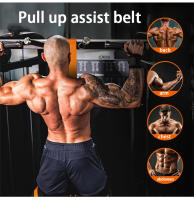 Cinturón De Ayuda Para Pull up Resistencia Elástica Para Ejercicio De Fitness Interior Cinturón De Tensión Para Barra Horizontal Adecuado Para Entrenamiento De Muslos Piernas Y Pecho Color Ámbar Tamaño 55*45*35 - details 0