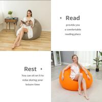 Sofá Inflable Lounger Para Dormitorio Y Salon Asiento De Algodón Esponjoso Portátil Y Plegable Para Camping Al Aire Libre - details 6