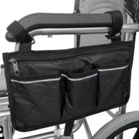 Bolsa Impermeable Para Silla De Ruedas Con Bandeja Reflectante Segura Gran Capacidad Almacenamiento Multifuncional Para Andadores - details 11