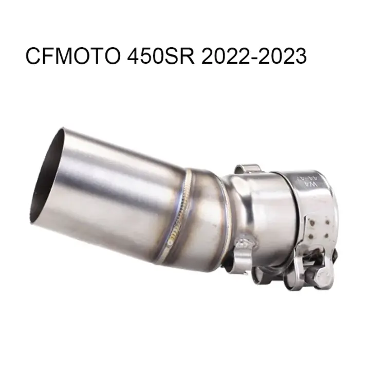 Escape De Moto Modificado Middle Link Pipe 51mm Inlet Para CFMOTO CF 450 SR 2022 2023 Año Instalación Directa Sin Requerir Herramientas - 1