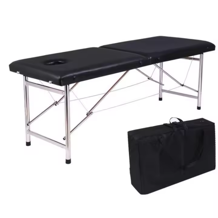 Camilla Masaje Plegable CON FUNDA o sin ,CAMA de masaje portátil, mueble ligero, CAMA plegable, profesional, para terapia de tatuajes, Spa de belleza, 60x65x180cm - 1