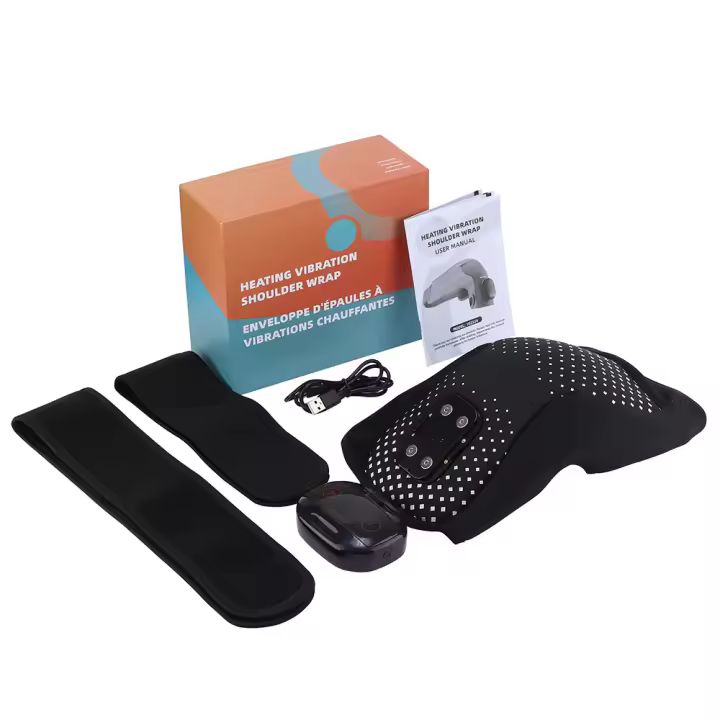 Masajeador magnético deslizante para articulaciones de hombros, dispositivo de terapia de masaje vibratorio con calor para hombros (2025) - 1