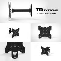 Soporte de TV pared articulado e inclinable de perfil bajo para pantallas de 14 a 50 pulgadas. VESA máximo de 200 x 200 mm - TD Systems P20X25A122 - details 4