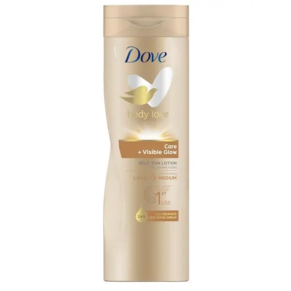 DOVE Body Love Visible Glow Self-Tan Body Lotion Fair Medium  400 ml Loción Autobronceadora - 1