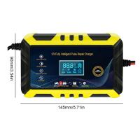 Cargador De Batería Automático 12V 6A Inteligente Para Coches RV ATV SUV Reparación De Pulso ABS Material Peso 480g - details 6