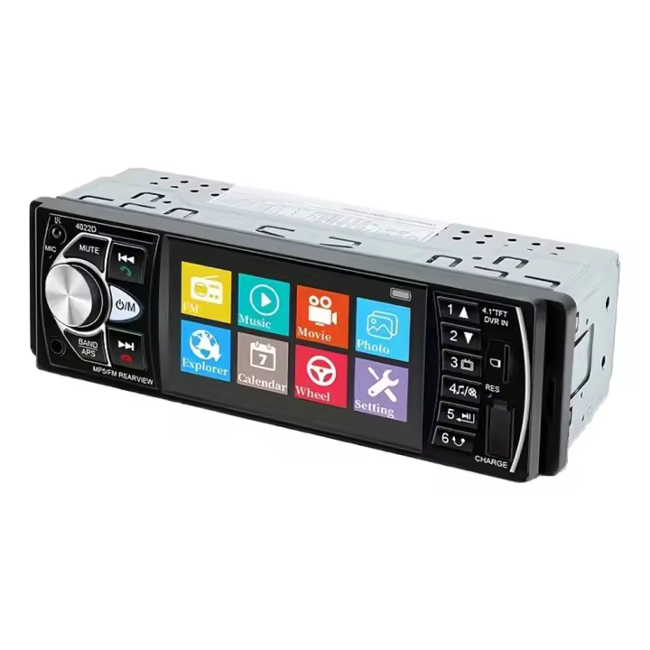 Car Player, 4,1" 260.000 colores - Entrada USB/SD, mandos en el volante, conexión para retrovisores, cámara con iluminación - 1